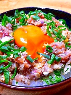 簡単! 鯵のなめろう丼、イサキでもOK!-レシピのメイン写真
