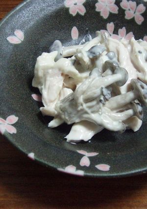 しめじとささみのわさびマヨ和え-レシピのメイン写真