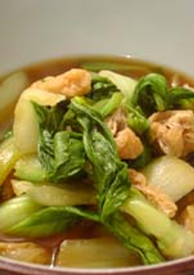 青梗菜と油揚げの煮浸し-レシピのメイン写真