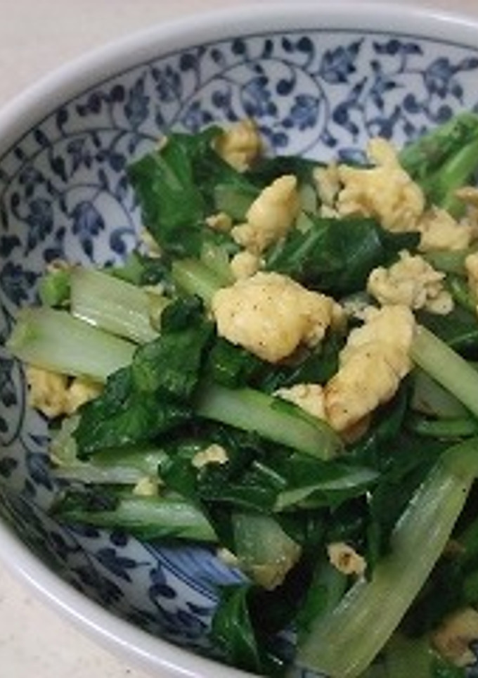 卵と小松菜のオイスターソース炒め♪-レシピのメイン写真