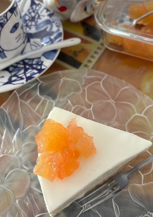 簡単！ビスケット台のレアチーズケーキ-レシピのメイン写真