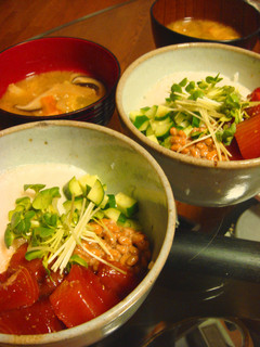 まぐろの漬けネバネバばくだん丼☆-レシピのメイン写真
