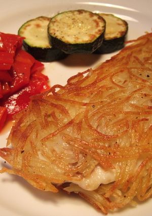簡単、白身魚のハッシュドポテト包み焼き-レシピのメイン写真
