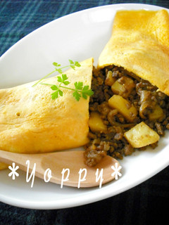 *オムレツ♡~カレー味~*-レシピのメイン写真