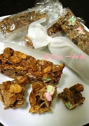 レンジで簡単☆マシュマロシリアルバー☆-レシピのメイン写真