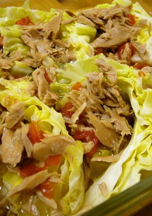 レンジで簡単！キャベツとツナのスープ煮-レシピのメイン写真