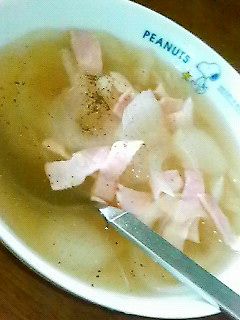 新タマネギの簡単スープ-レシピのメイン写真