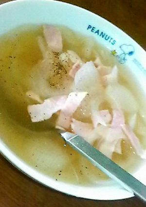 新タマネギの簡単スープ-レシピのメイン写真