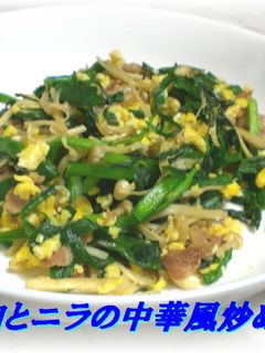 豚肉とニラの中華風炒め-レシピのメイン写真