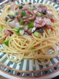 ヤマキのめんつゆで美味しい!和風パスタ-レシピのメイン写真