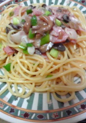ヤマキのめんつゆで美味しい！和風パスタ-レシピのメイン写真