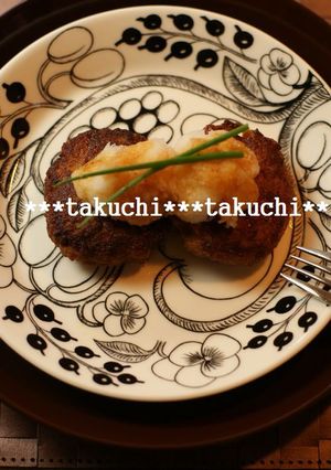 たけのこシャキシャキ和風ハンバーグ-レシピのメイン写真