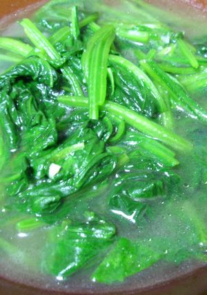 ほうれん草のニンニク青菜炒め(^O^)-レシピのメイン写真