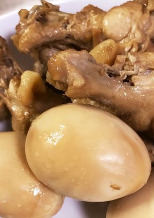鶏手羽元とゆで卵のさっぱり煮-レシピのメイン写真