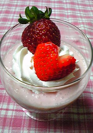 ミキサーで簡単♪いちごのババロア★-レシピのメイン写真