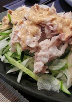 濃厚ゴマドレで豚肉の冷しゃぶサラダ-レシピのメイン写真
