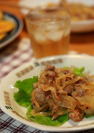 新玉ねぎの四川風炒め。-レシピのメイン写真