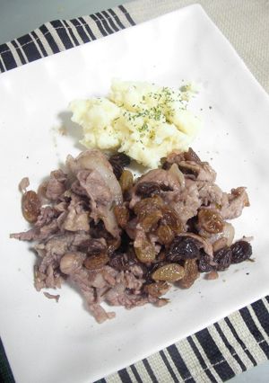 豚肉のレーズン煮-レシピのメイン写真