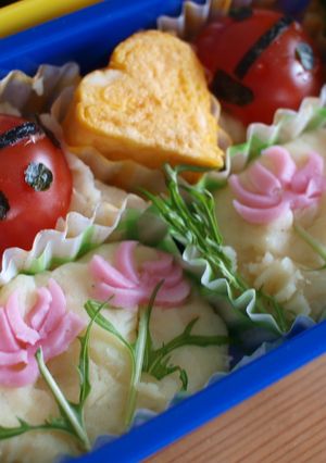 レンゲ畑でお弁当-レシピのメイン写真