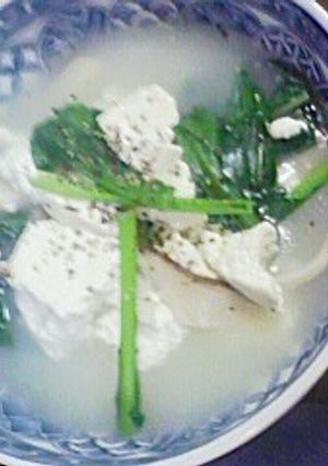 豆腐と椎茸のスープ-レシピのメイン写真