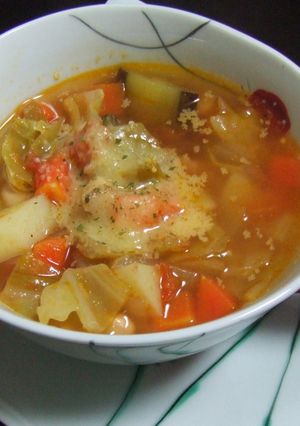 具沢山野菜スープ♪　ミネストローネ-レシピのメイン写真