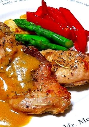鶏肉のオレンジ風味、オレンジソースで-レシピのメイン写真