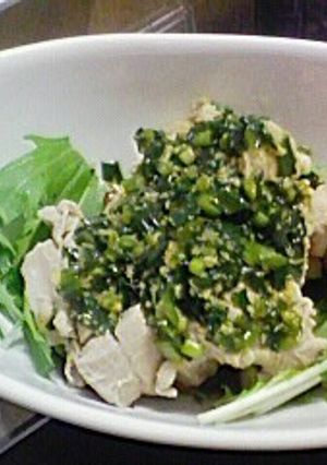 茹鶏の生姜ネギソース-レシピのメイン写真