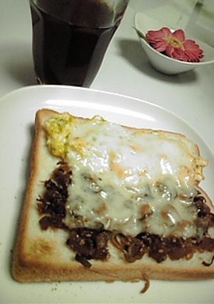 セロリの佃煮deトースト-レシピのメイン写真