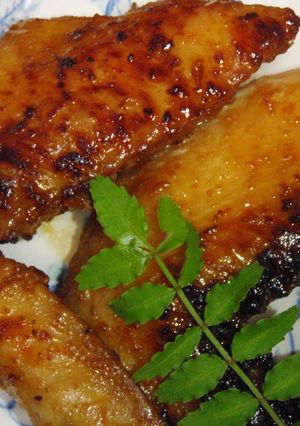手羽先の味噌ピー焼き♪-レシピのメイン写真