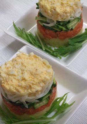 ほんのりチーズ風味❤サーモンのタルタル-レシピのメイン写真