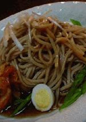 ビビン麺風「チョコチュジャン蕎麦」-レシピのメイン写真