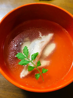昆布茶が効いてる魚アラの澄まし汁-レシピのメイン写真