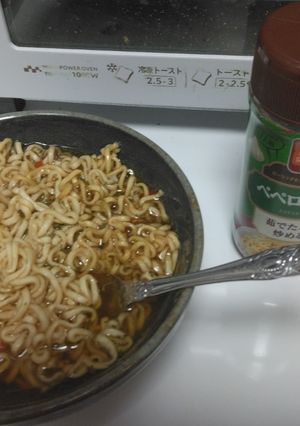 ペペロンチーノミニチキンラーメン pt2-レシピのメイン写真