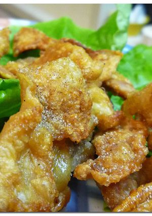 鶏の皮 ♪ おせんべい ♪-レシピのメイン写真
