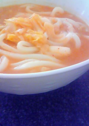 ピリッと味噌バターうどん(^^)v-レシピのメイン写真