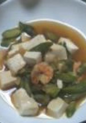 アスパラとエビと豆腐のネギだく煮☆-レシピのメイン写真