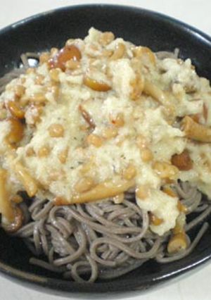 なめこ＆おろし納豆そば-レシピのメイン写真