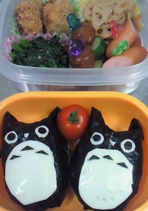 キャラ弁★簡単トトロのおにぎりぃ〜♪-レシピのメイン写真