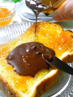 甘酸っぱい♬杏チョコトースト-レシピのメイン写真