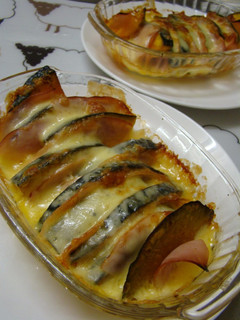 カボチャとハムのチーズ焼き-レシピのメイン写真