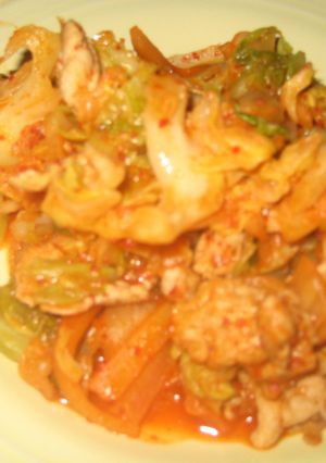 時間短縮♪豚キムチ野菜炒め-レシピのメイン写真