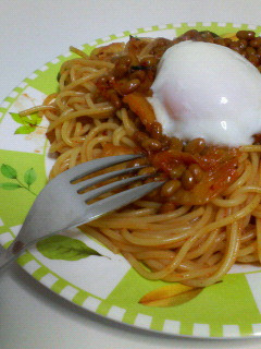 ピリ辛♪納豆キムチスパゲティ-レシピのメイン写真