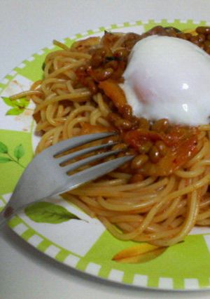 ピリ辛♪納豆キムチスパゲティ-レシピのメイン写真