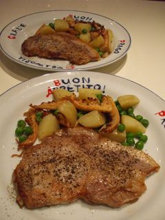 ポークソテー☆竹の子のバター焼き添え-レシピのメイン写真