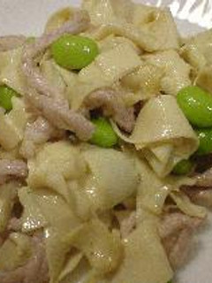 はなびし草の百頁(バイイエ)と豚肉の炒め物-レシピのメイン写真
