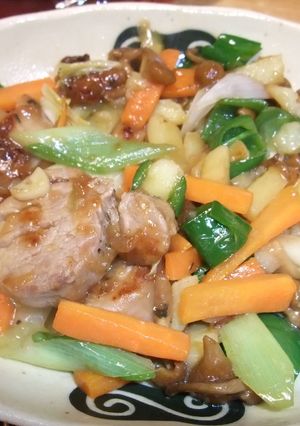 ご飯が進む　豚肉と野菜のバター本つゆ炒め-レシピのメイン写真