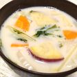【減塩レシピ】さつまいもの豆乳みそスープ