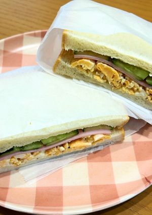 スクランブルエッグのサンドイッチ-レシピのメイン写真