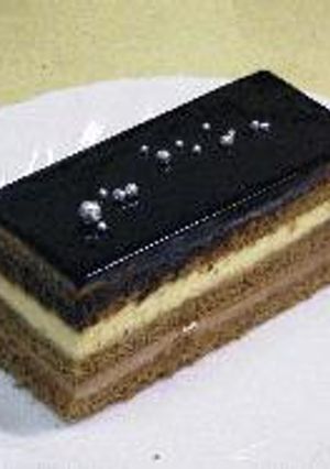 豪華！！☆オペラ風☆オレンジ風味チョコケーキ-レシピのメイン写真