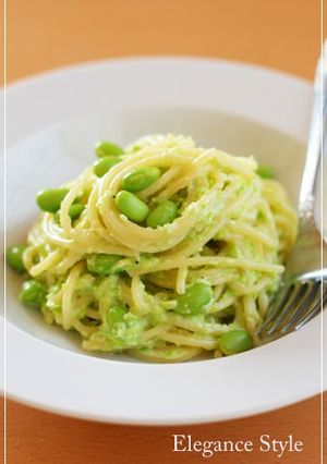 超簡単！「枝豆のクリームパスタ」-レシピのメイン写真